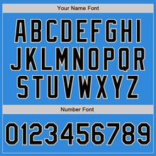 Загрузить изображение в средство просмотра галереи, Custom Powder Blue Black-Cream Bomber Varsity Letterman Zipper Jacket