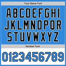 Загрузить изображение в средство просмотра галереи, Custom Powder Blue Black-White Bomber Varsity Letterman Two Tone Zipper Jacket