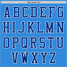 Загрузить изображение в средство просмотра галереи, Custom Powder Blue Royal-White Bomber Varsity Letterman Two Tone Zipper Jacket