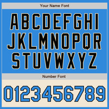 Загрузить изображение в средство просмотра галереи, Custom Powder Blue Black-Cream Bomber Varsity Letterman Two Tone Zipper Jacket