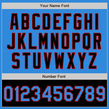 Загрузить изображение в средство просмотра галереи, Custom Powder Blue Red-Black Bomber Varsity Letterman Two Tone Zipper Jacket