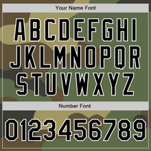 Charger l'image dans la galerie, Custom Camo Black-White Bomber Varsity Letterman Salute To Service Zipper Jacket