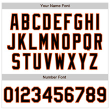 Загрузить изображение в средство просмотра галереи, Custom White Black-Orange Bomber Varsity Letterman Zipper Jacket