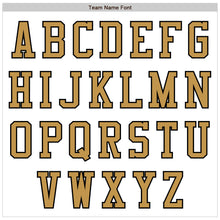 Laden Sie das Bild in den Galerie-Viewer, Custom White Old Gold-Black Bomber Varsity Letterman Zipper Jacket