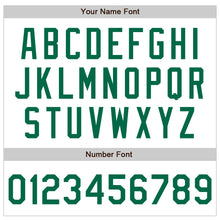 Загрузить изображение в средство просмотра галереи, Custom White Kelly Green Bomber Varsity Letterman Zipper Jacket