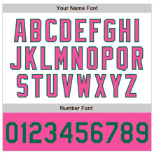 Charger l'image dans la galerie, Custom White Kelly Green-Pink Bomber Varsity Letterman Two Tone Zipper Jacket