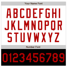 Загрузить изображение в средство просмотра галереи, Custom White Red-Black Bomber Varsity Letterman Two Tone Zipper Jacket