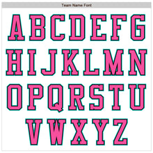 Charger l'image dans la galerie, Custom White Aqua Black-Pink Bomber Varsity Letterman Two Tone Zipper Jacket