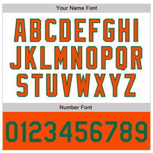 Charger l'image dans la galerie, Custom White Kelly Green-Orange Bomber Varsity Letterman Two Tone Zipper Jacket