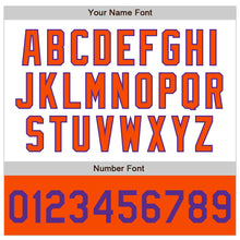 Загрузить изображение в средство просмотра галереи, Custom White Purple-Orange Bomber Varsity Letterman Two Tone Zipper Jacket