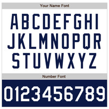 Laden Sie das Bild in den Galerie-Viewer, Custom White Navy Bomber Varsity Letterman Two Tone Zipper Jacket