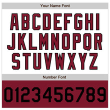 Charger l'image dans la galerie, Custom White Black Crimson-City Cream Bomber Varsity Letterman Two Tone Zipper Jacket