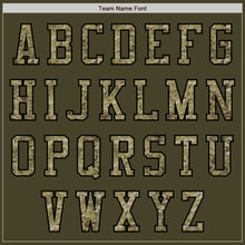 Laden Sie das Bild in den Galerie-Viewer, Custom Olive Camo Black-Cream Bomber Varsity Letterman Salute To Service Zipper Jacket