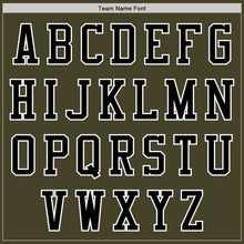 Laden Sie das Bild in den Galerie-Viewer, Custom Olive Black-White Bomber Varsity Letterman Salute To Service Zipper Jacket