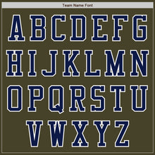 Laden Sie das Bild in den Galerie-Viewer, Custom Olive Navy-White Bomber Varsity Letterman Salute To Service Zipper Jacket