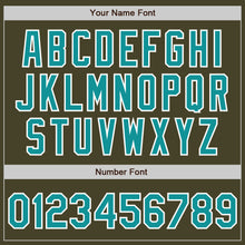 Laden Sie das Bild in den Galerie-Viewer, Custom Olive Teal-White Bomber Varsity Letterman Salute To Service Zipper Jacket