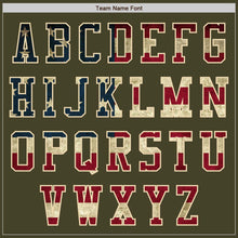 Laden Sie das Bild in den Galerie-Viewer, Custom Olive Vintage USA Flag Black-Cream Bomber Varsity Letterman Two Tone Salute To Service Zipper Jacket