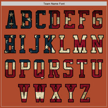 Загрузить изображение в средство просмотра галереи, Custom Texas Orange Vintage USA Flag Black-Cream Bomber Varsity Letterman Zipper Jacket