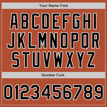 Load image into Gallery viewer, Custom Texas Orange Black-White Bomber Varsity Letterman Zipper Jacket