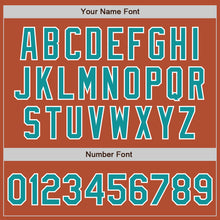 Load image into Gallery viewer, Custom Texas Orange Teal-White Bomber Varsity Letterman Zipper Jacket