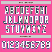 Laden Sie das Bild in den Galerie-Viewer, Custom Pink Black-Light Blue Bomber Varsity Letterman Zipper Jacket