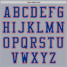Load image into Gallery viewer, Custom Gray Royal-Red Bomber Varsity Letterman Zipper Jacket