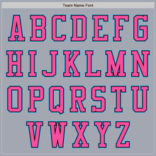 Load image into Gallery viewer, Custom Gray Sky Blue Black-Pink Bomber Varsity Letterman Two Tone Zipper Jacket