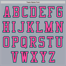 Load image into Gallery viewer, Custom Gray Aqua Black-Pink Bomber Varsity Letterman Two Tone Zipper Jacket