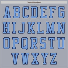 Load image into Gallery viewer, Custom Gray Navy-Light Blue Bomber Varsity Letterman Two Tone Zipper Jacket