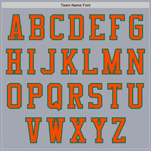 Load image into Gallery viewer, Custom Gray Kelly Green-Orange Bomber Varsity Letterman Two Tone Zipper Jacket