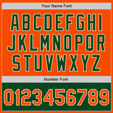 Laden Sie das Bild in den Galerie-Viewer, Custom Orange Cream-Green Bomber Varsity Letterman Two Tone Zipper Jacket