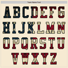 Laden Sie das Bild in den Galerie-Viewer, Custom Cream Vintage USA Flag-Black Bomber Varsity Letterman Zipper Jacket