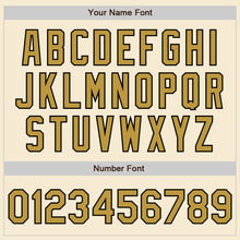 Загрузить изображение в средство просмотра галереи, Custom Cream Old Gold-Black Bomber Varsity Letterman Zipper Jacket