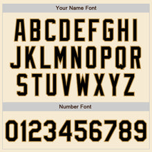 Загрузить изображение в средство просмотра галереи, Custom Cream Black-Old Gold Bomber Varsity Letterman Zipper Jacket