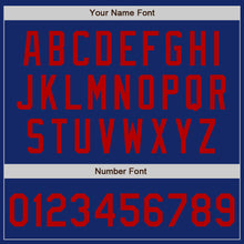 Laden Sie das Bild in den Galerie-Viewer, Custom Royal Red-White Bomber Full-Snap Varsity Letterman Two Tone Jacket