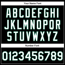 Load image into Gallery viewer, Custom Black White-Kelly Green Bomber Full-Snap Varsity Faux Leather Letterman Jacket