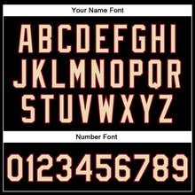 Загрузить изображение в средство просмотра галереи, Custom Black Cream-Maroon Bomber Full-Snap Varsity Faux Leather Letterman Jacket