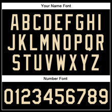 Загрузить изображение в средство просмотра галереи, Custom Black Cream Bomber Full-Snap Varsity Faux Leather Letterman Jacket