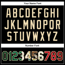 Load image into Gallery viewer, Custom Black Vintage Mexican Flag-Cream Bomber Full-Snap Varsity Faux Leather Letterman Jacket