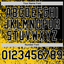 Загрузить изображение в средство просмотра галереи, Custom Yellow Black-White Abstract Fragment Art 3D Pattern Design Bomber Full-Snap Varsity Letterman Hoodie Jacket