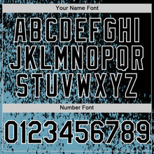 Load image into Gallery viewer, Custom Shadow Blue Black-White Abstract Fragment Art 3D Pattern Design Bomber Full-Snap Varsity Letterman Hoodie Jacket