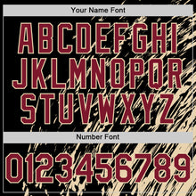 Load image into Gallery viewer, Custom Black Crimson-City Cream 3D Pattern Design Bomber Full-Snap Varsity Letterman Hoodie Jacket