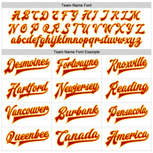 Load image into Gallery viewer, Custom White Red-Gold Bomber Full-Snap Varsity Faux Leather Letterman Jacket