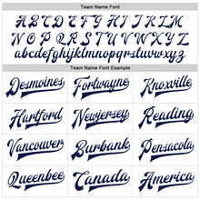 Load image into Gallery viewer, Custom White Navy Bomber Full-Snap Varsity Faux Leather Letterman Jacket