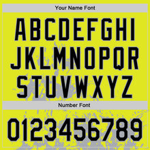 Загрузить изображение в средство просмотра галереи, Custom Neon Yellow Black-Gray Splash Art 3D Pattern Design Bomber Full-Snap Varsity Letterman Hoodie Jacket