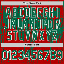 Загрузить изображение в средство просмотра галереи, Custom Royal Kelly Green-White Dripping Splatter 3D Pattern Design Bomber Full-Snap Varsity Letterman Hoodie Jacket