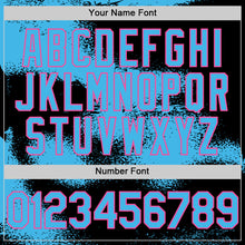 Загрузить изображение в средство просмотра галереи, Custom Black Sky Blue-Pink Abstract Color Blocks Fragment 3D Pattern Design Bomber Full-Snap Varsity Letterman Hoodie Jacket