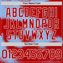 Загрузить изображение в средство просмотра галереи, Custom Black Light Blue-White Abstract Color Blocks Fragment 3D Pattern Design Bomber Full-Snap Varsity Letterman Hoodie Jacket