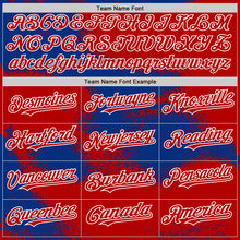 Загрузить изображение в средство просмотра галереи, Custom Black Royal-White Abstract Color Blocks Fragment 3D Pattern Design Bomber Full-Snap Varsity Letterman Hoodie Jacket