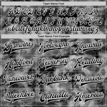 Загрузить изображение в средство просмотра галереи, Custom Tie Dye Black-White Gothic Crosses 3D Bomber Full-Snap Varsity Letterman Jacket